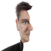 magiker hans lindström porträtt optisk illusion